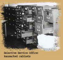 camden28: selective service  office - ransacked cabinets